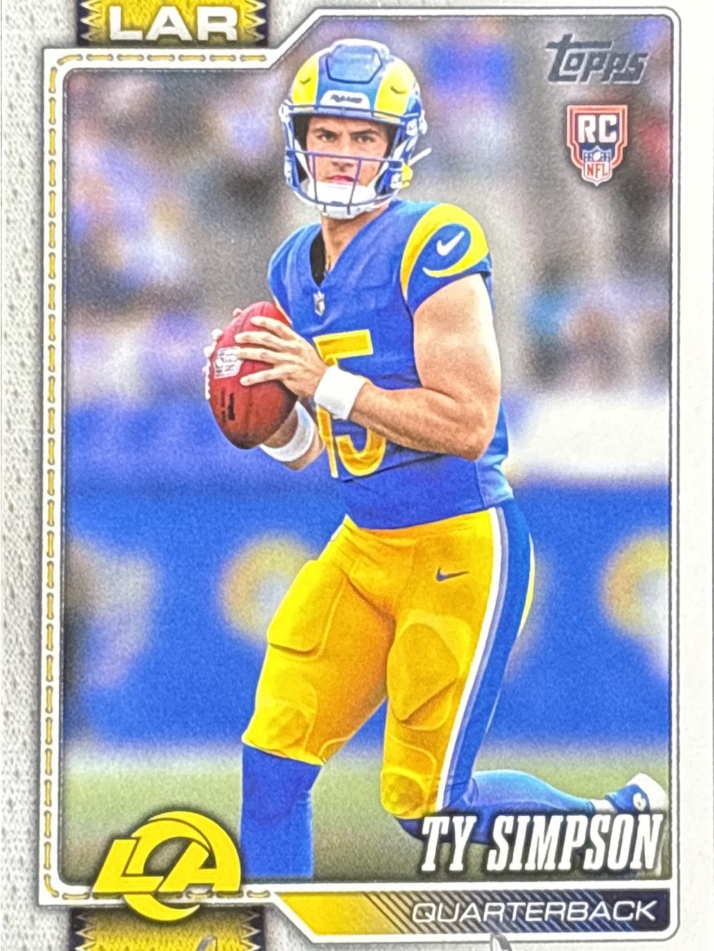 Topps Ty Simpson Rookie Football Card